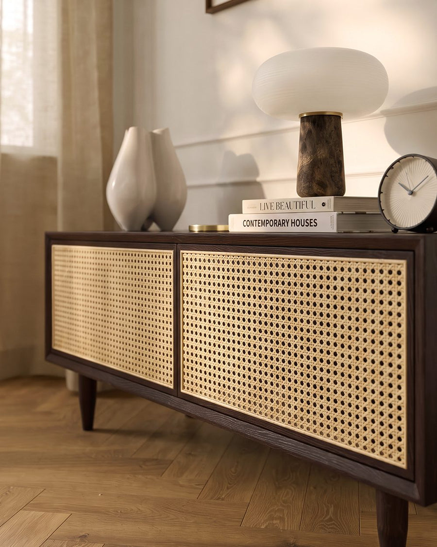 Tawny Rattan TV Stand, Wood 产品图 10