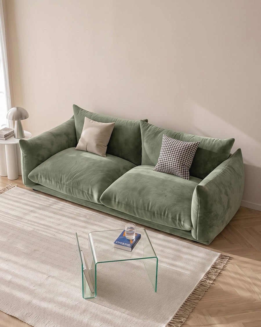 Editha Two Seater Sofa, Three Seater Sofa, Four Seater Sofa, Green Velvet 产品图 23