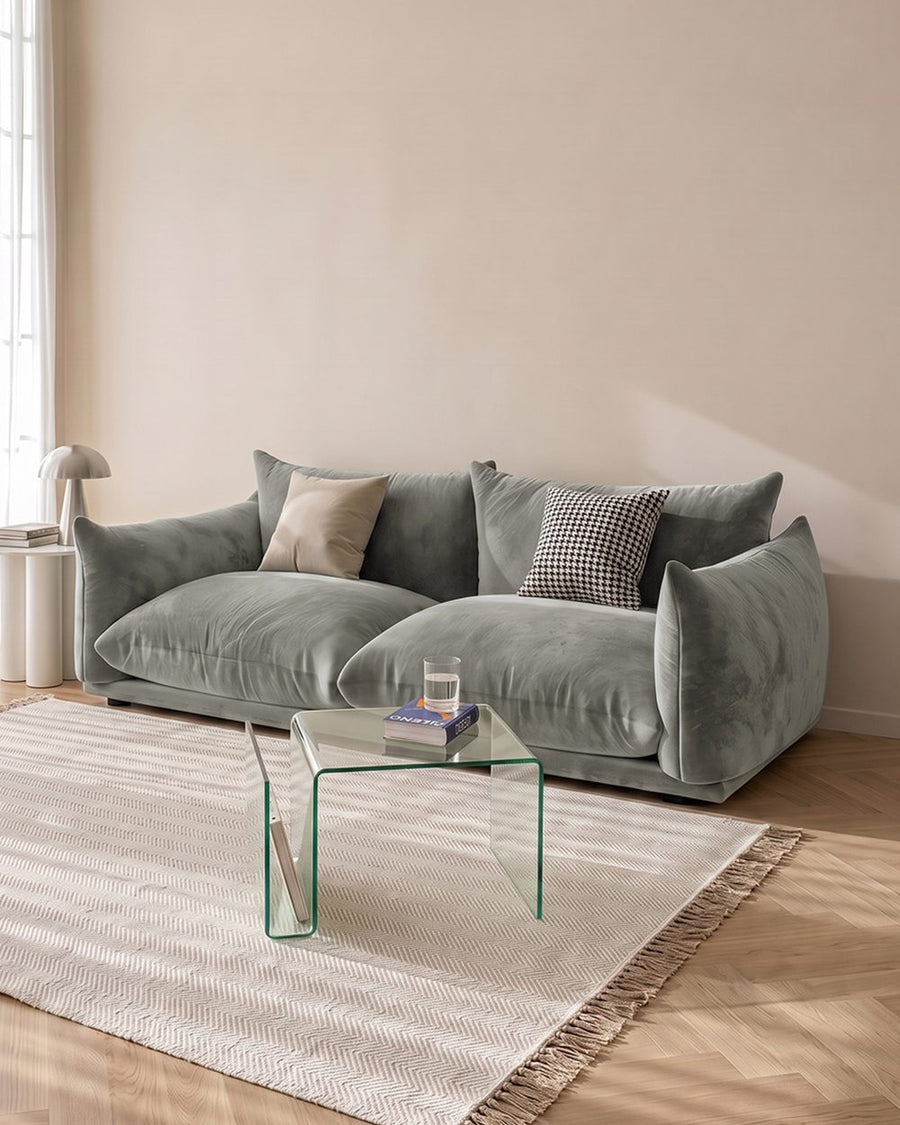 Editha Two Seater Sofa, Three Seater Sofa, Four Seater Sofa, Green Velvet 产品图 25