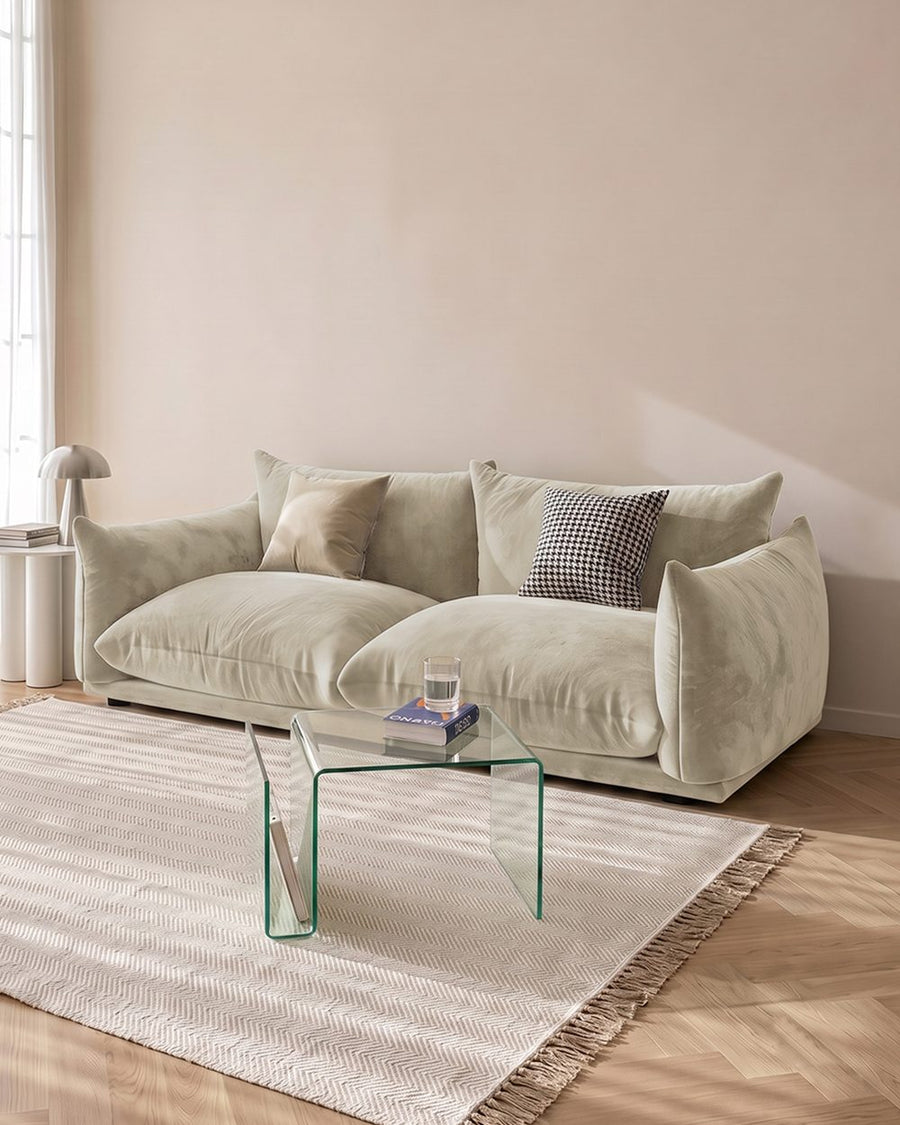 Editha Two Seater Sofa, Three Seater Sofa, Four Seater Sofa, Green Velvet 产品图 26
