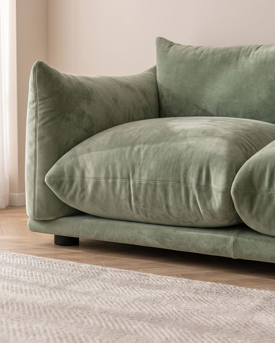 Editha Two Seater Sofa, Three Seater Sofa, Four Seater Sofa, Green Velvet 产品图 28