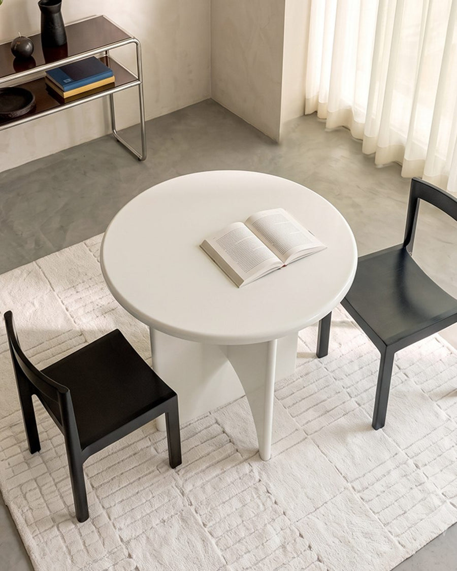 Alen Round Dining Table, White 产品图 11