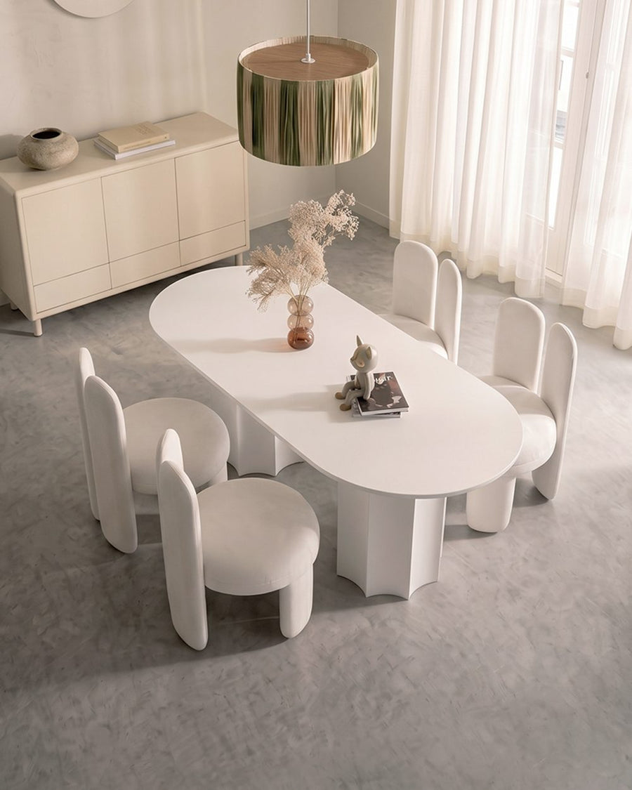 Nordic Style Dining Table Combination, White 产品图 13