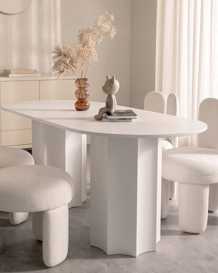 Nordic Style Dining Table Combination, White 产品图 17