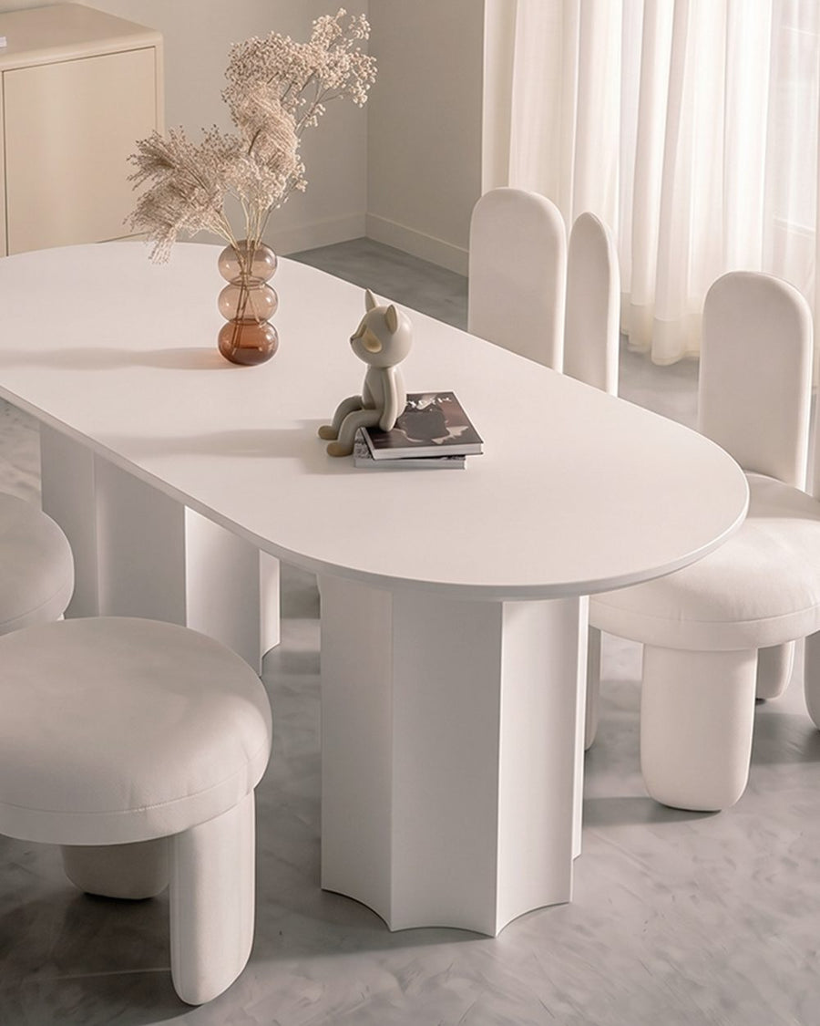 Nordic Style Dining Table Combination, White 产品图 18