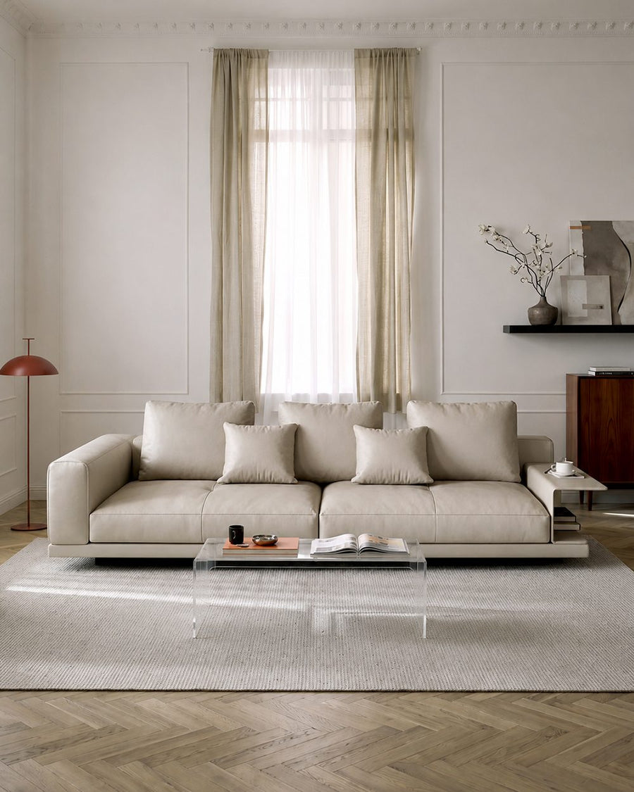 Gail Three Seater, Four Seater Sofa With Storage, Real Leather 产品图 11