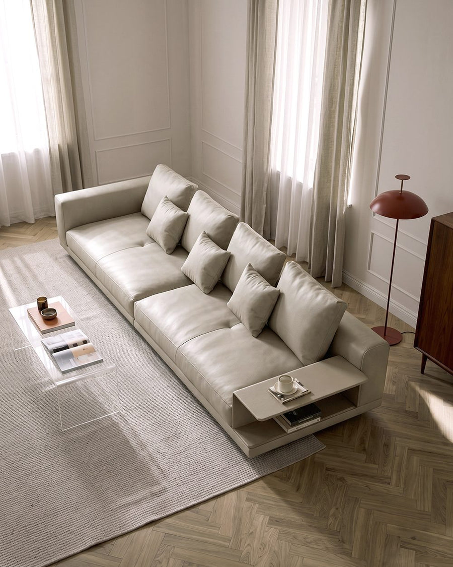 Gail Three Seater, Four Seater Sofa With Storage, Real Leather 产品图 10
