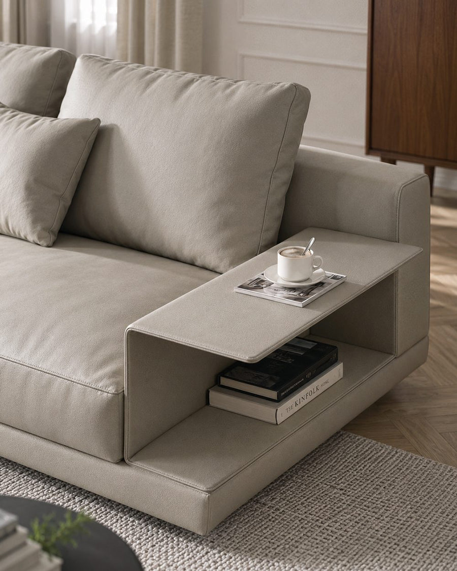 Gail Three Seater, Four Seater Sofa With Storage, Real Leather 产品图 15