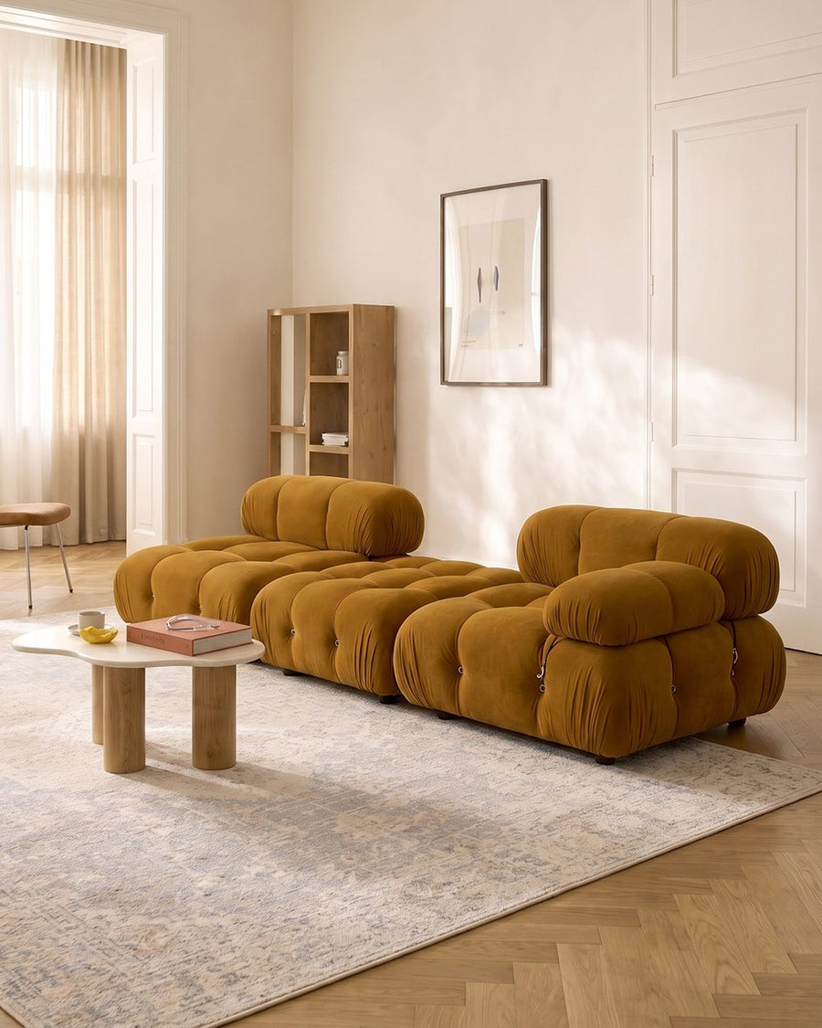Orange B&B Camaleonda Style Three Seater Sofa, Velvet 产品图 6