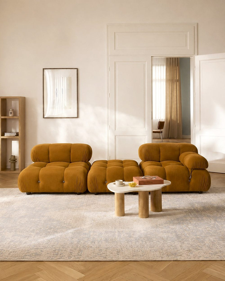 Orange B&B Camaleonda Style Three Seater Sofa, Velvet 产品图 7