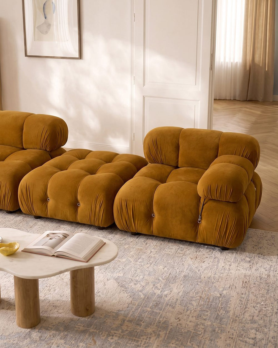 Orange B&B Camaleonda Style Three Seater Sofa, Velvet 产品图 10