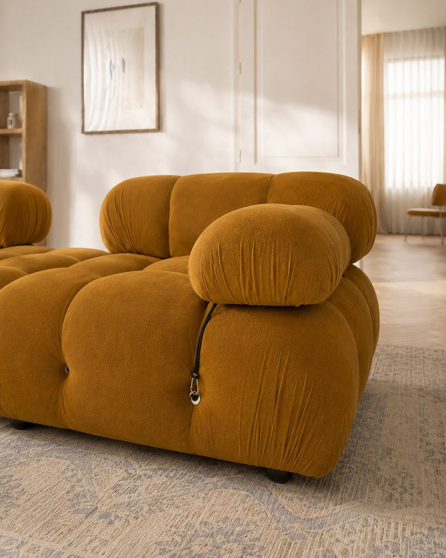 Orange B&B Camaleonda Style Three Seater Sofa, Velvet 产品图 11