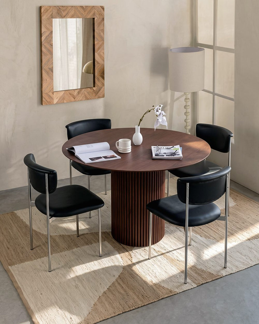 Ivar Round Dining Table, Dark Oak 产品图 17