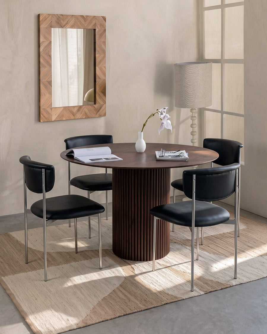 Ivar Round Dining Table, Dark Oak 产品图 18