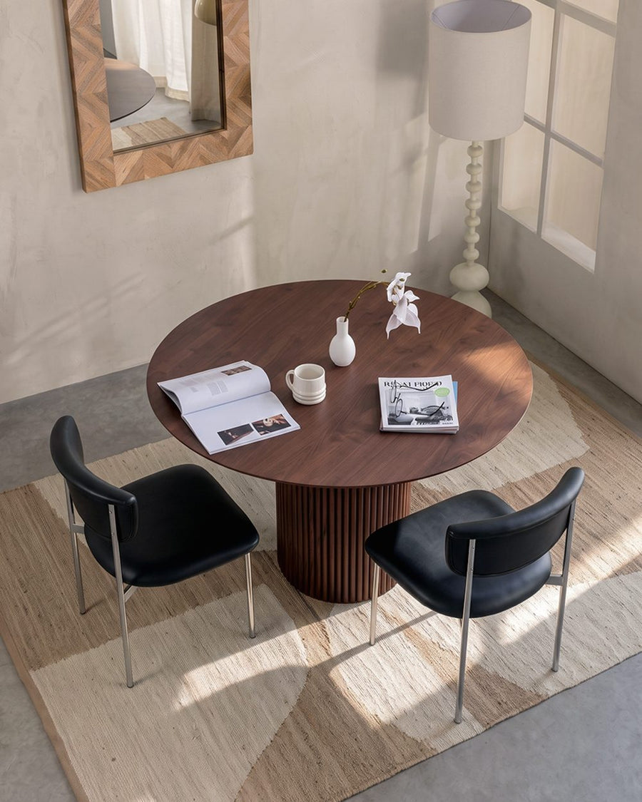 Ivar Round Dining Table, Dark Oak 产品图 19