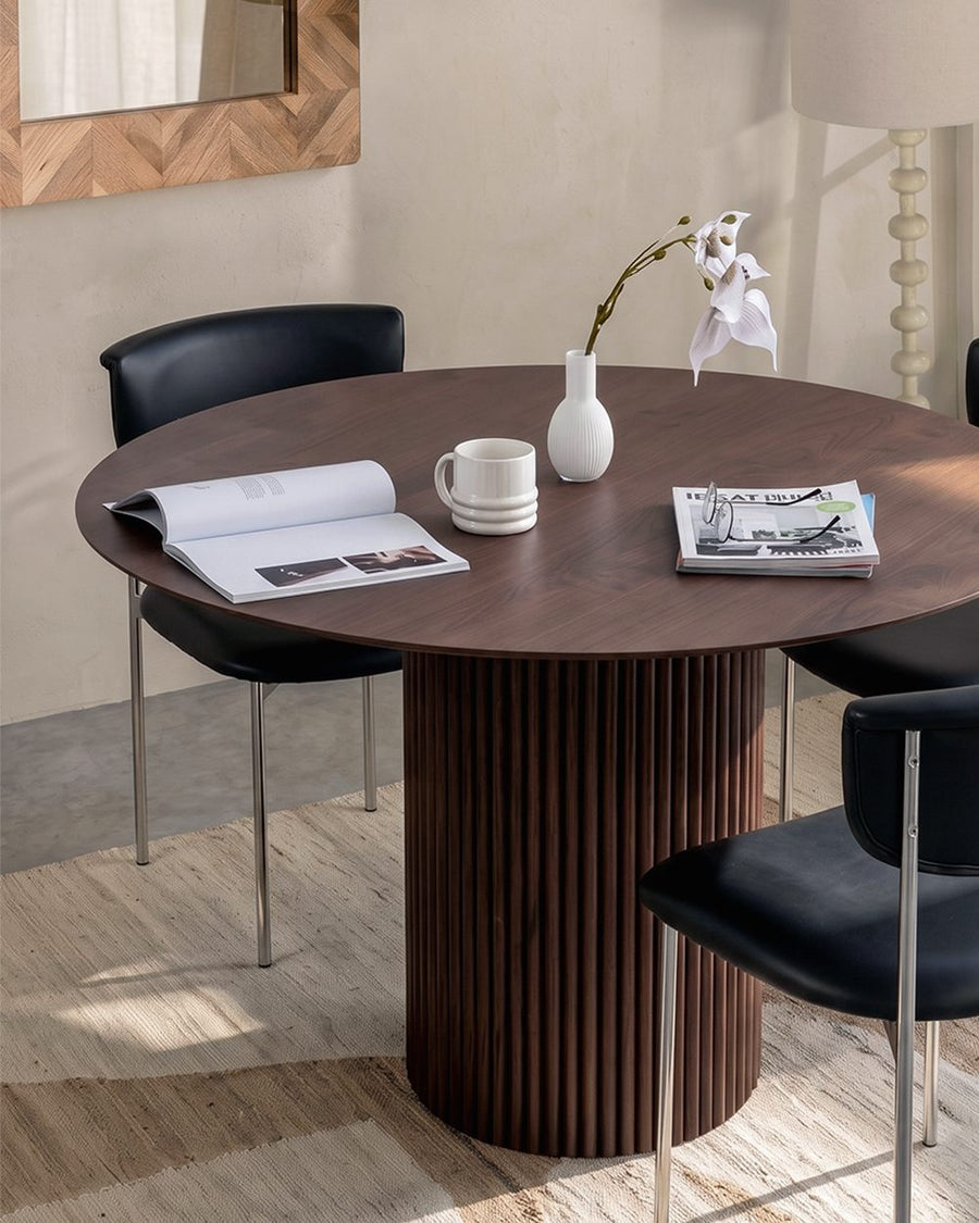 Ivar Round Dining Table, Dark Oak 产品图 20