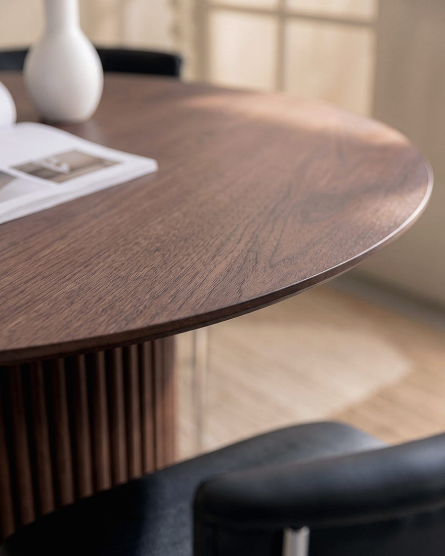 Ivar Round Dining Table, Dark Oak 产品图 21