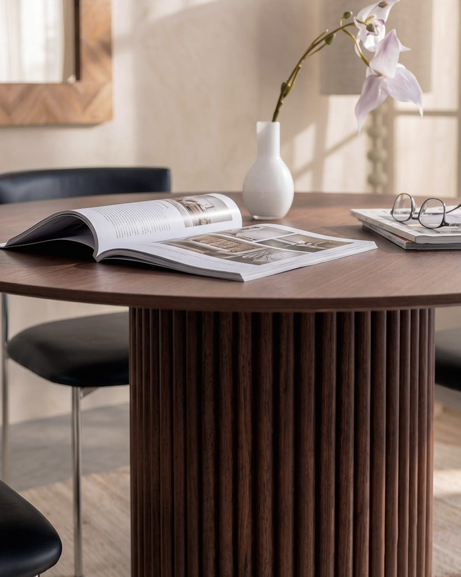 Ivar Round Dining Table, Dark Oak 产品图 22