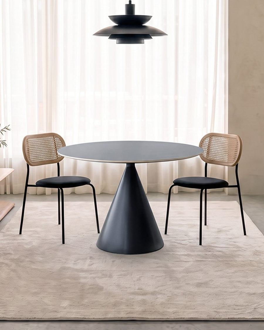 Calvin Cone Round Dining Table, White 产品图 14