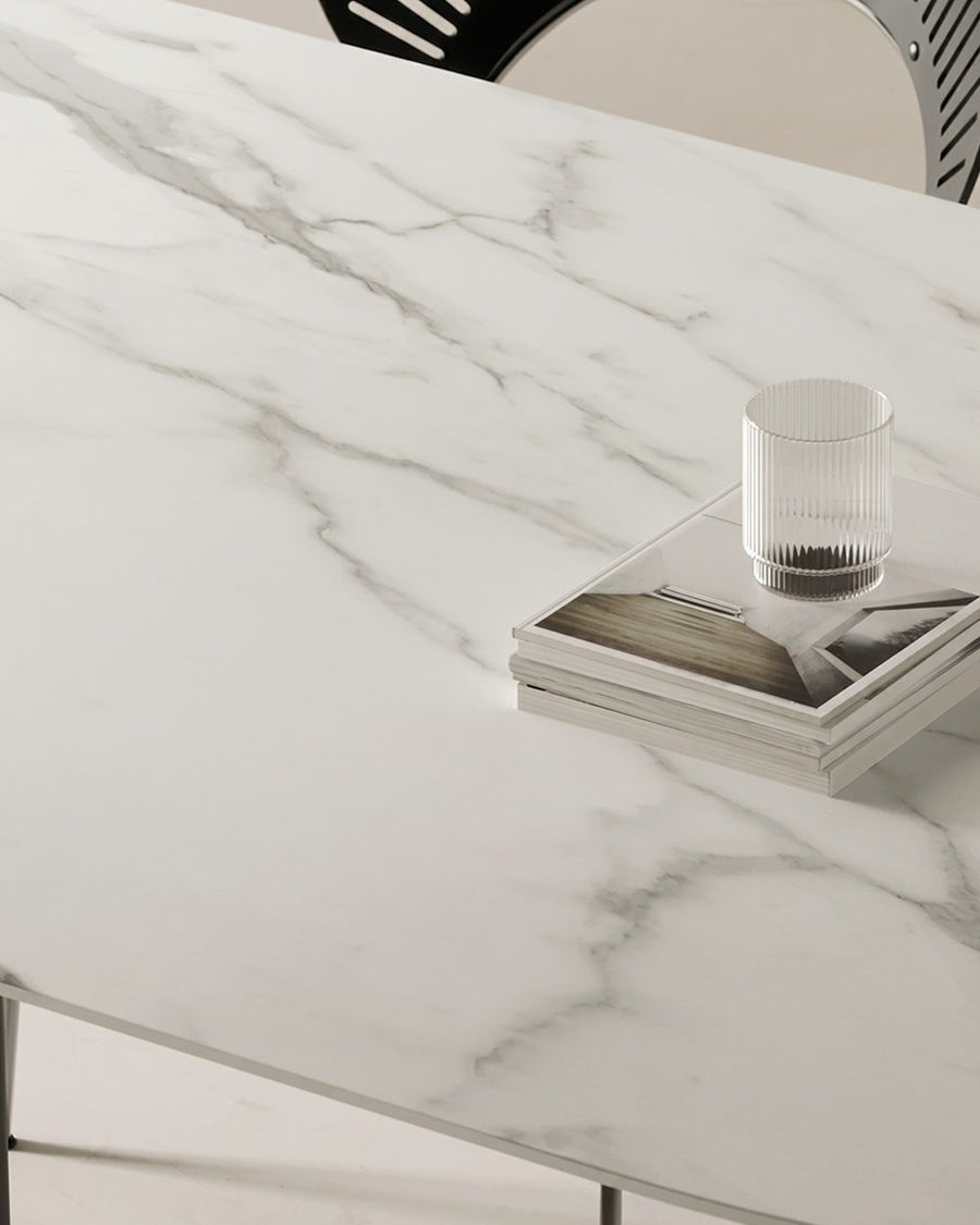 Dwight Dining Table, Black & White 产品图 13
