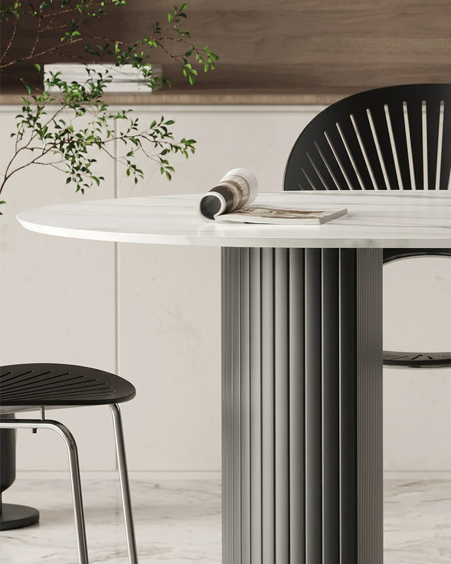 Dwight Dining Table, Black & White 产品图 14