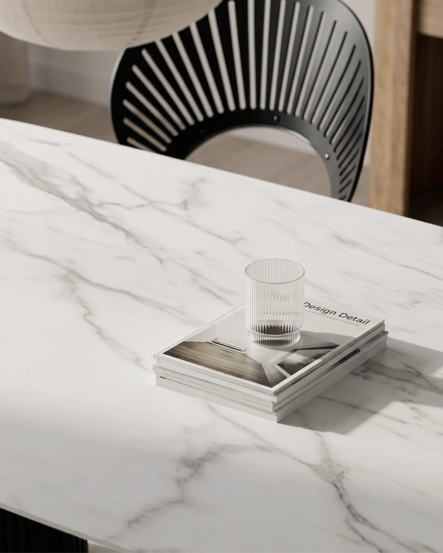 Dwight Dining Table, Black & White 产品图 13