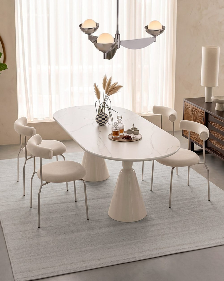 Doreen Dining Table, White 产品图 11