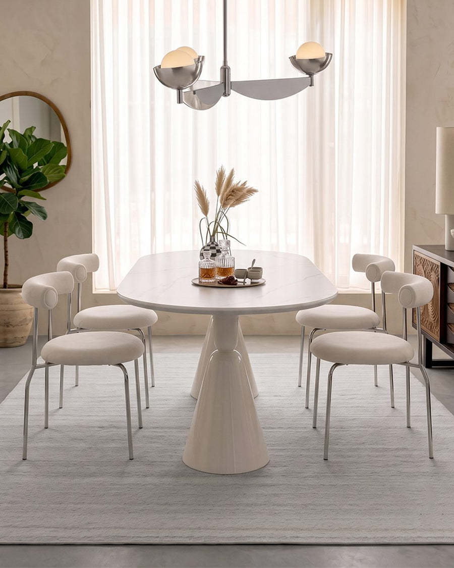 Doreen Dining Table, White 产品图 13