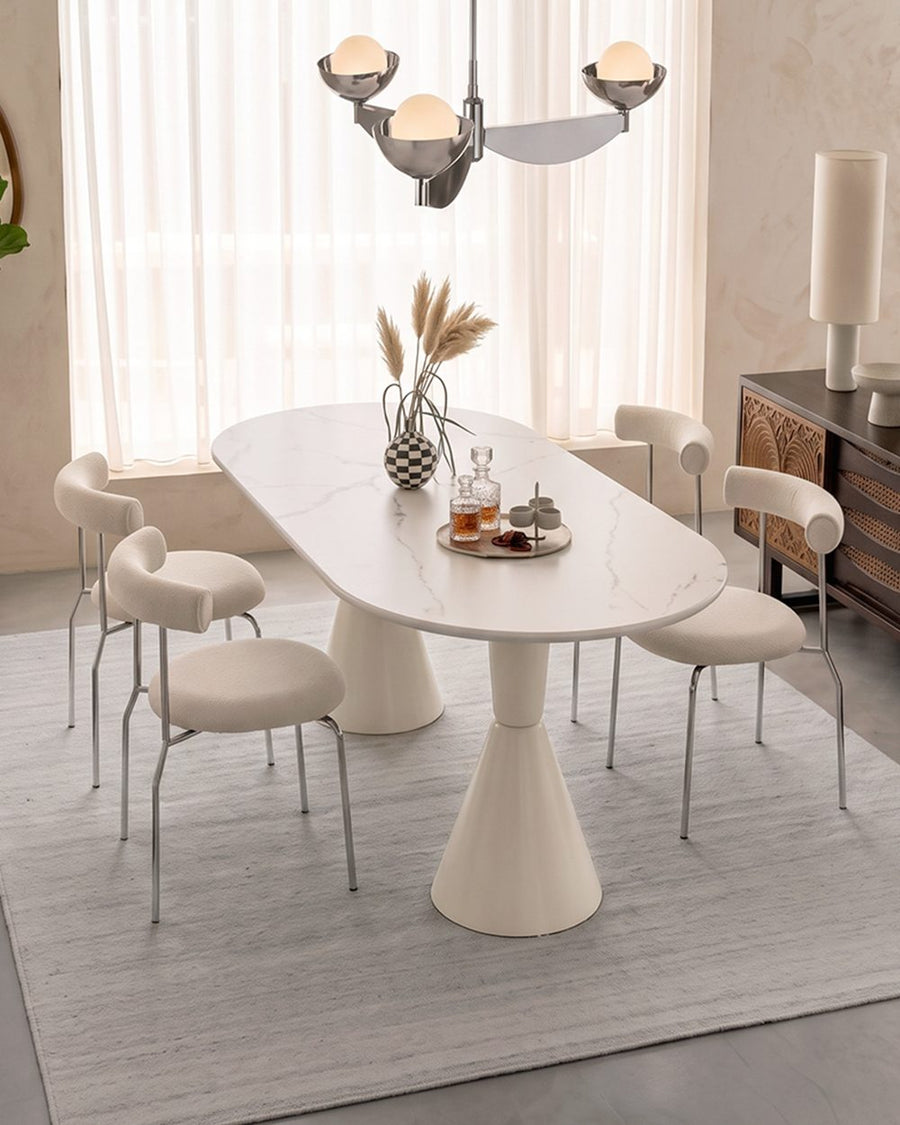 Doreen Dining Table, White 产品图 8