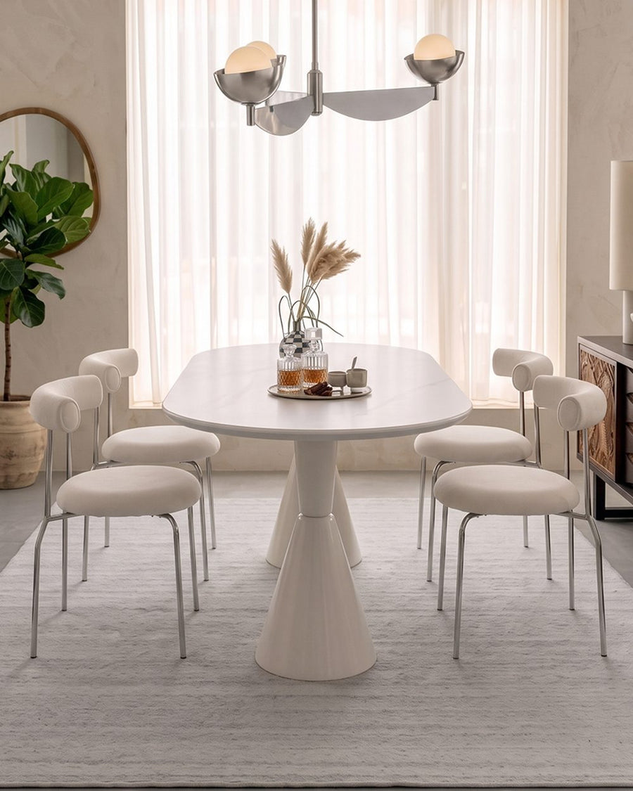 Doreen Dining Table, White 产品图 10
