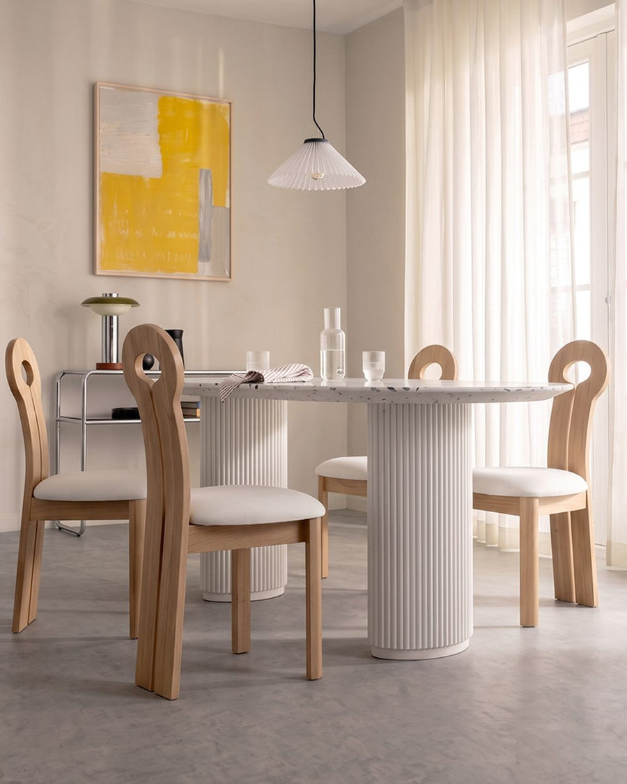 Humphry Dining Table, Terrazzo, White 产品图 14
