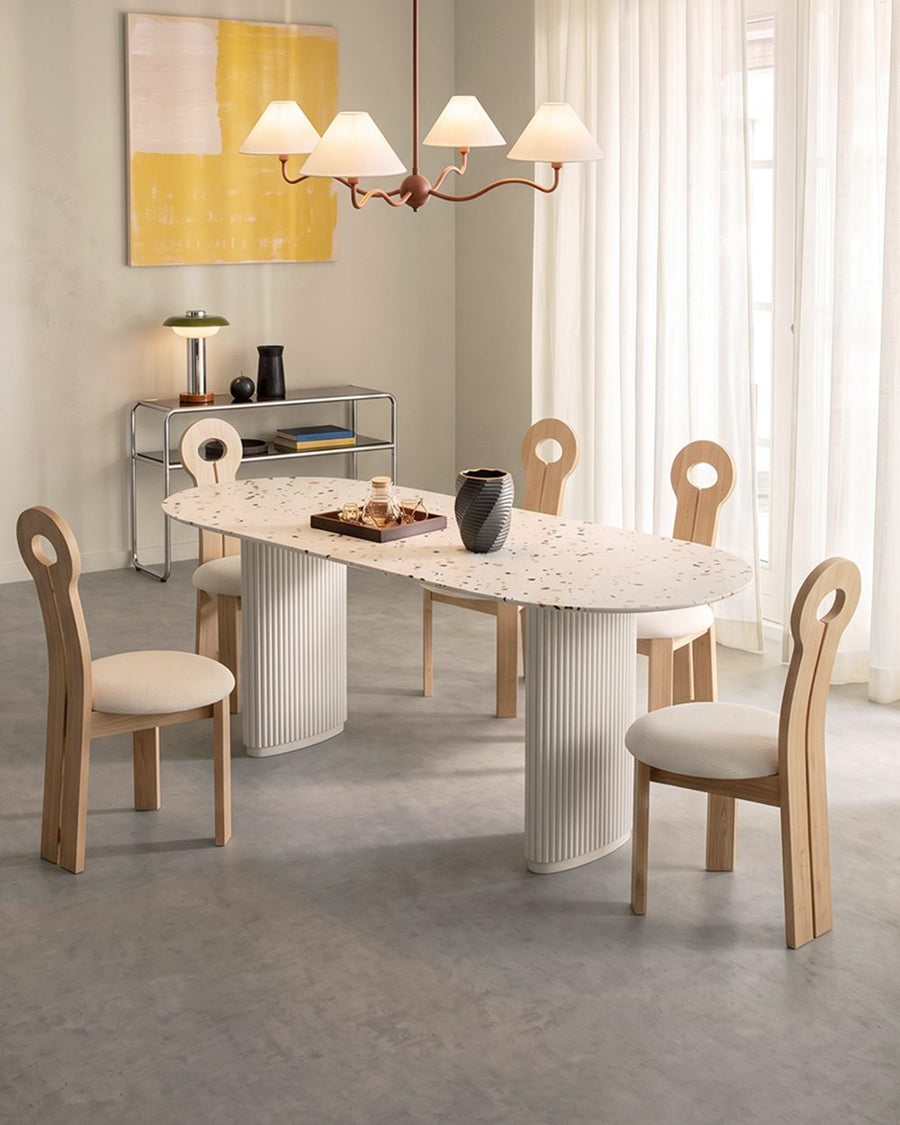 Humphry Dining Table, Terrazzo, White 产品图 15