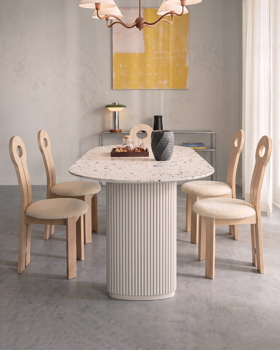 Humphry Dining Table, Terrazzo, White 产品图 18