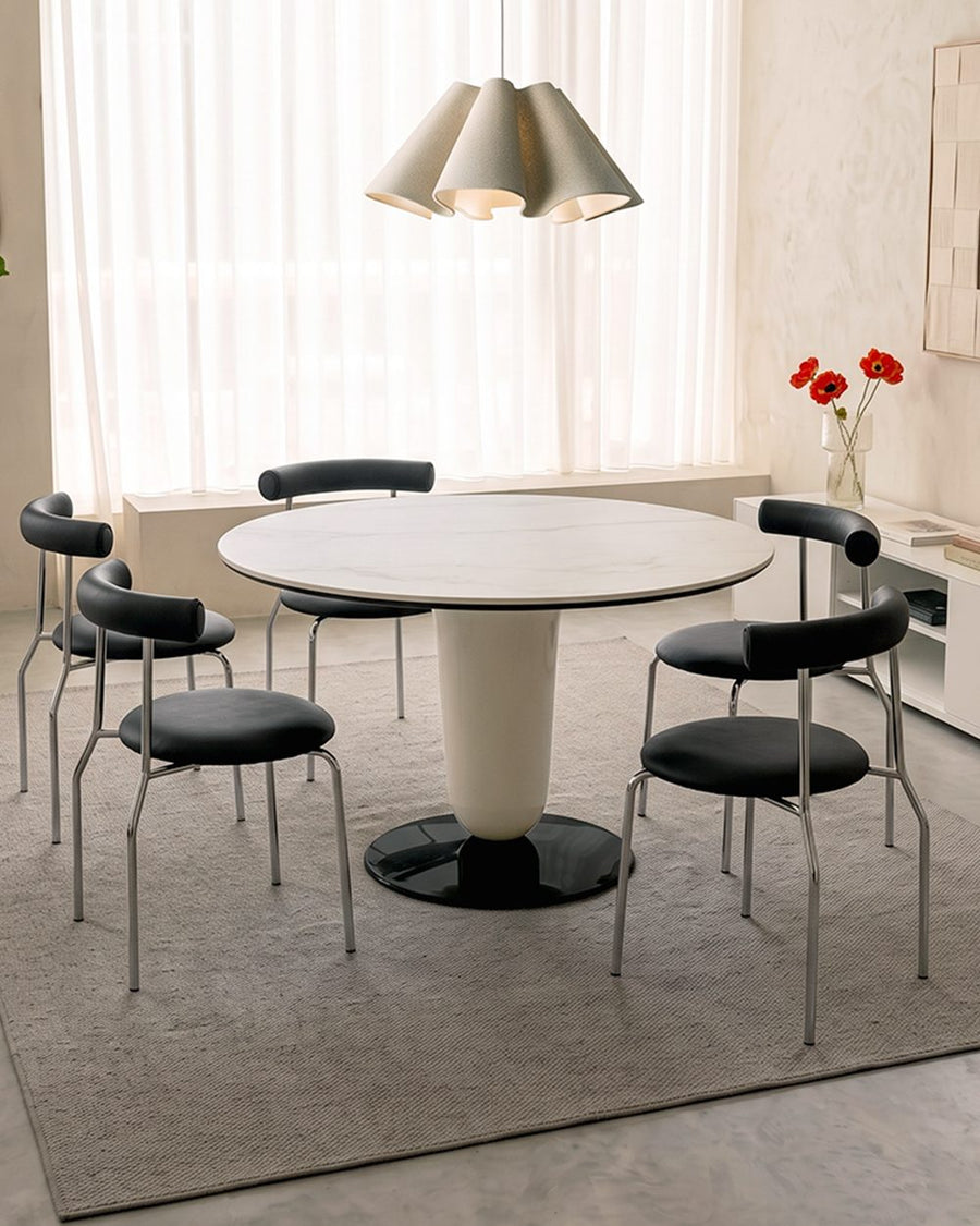 Elmer Round Dining Table, White Top 产品图 9