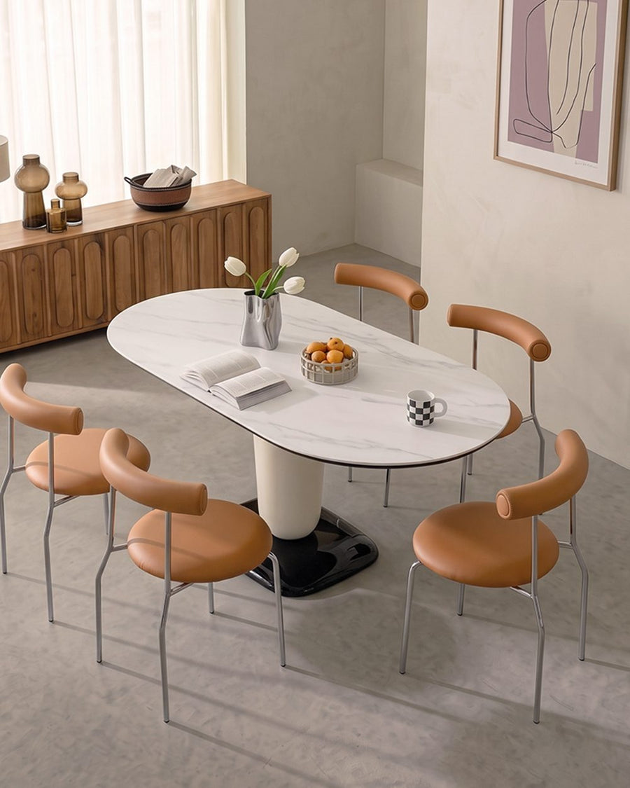 Elmer Dining Table, White Top, Oval 产品图 11