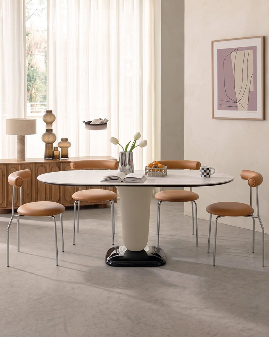 Elmer Dining Table, White Top, Oval 产品图 12