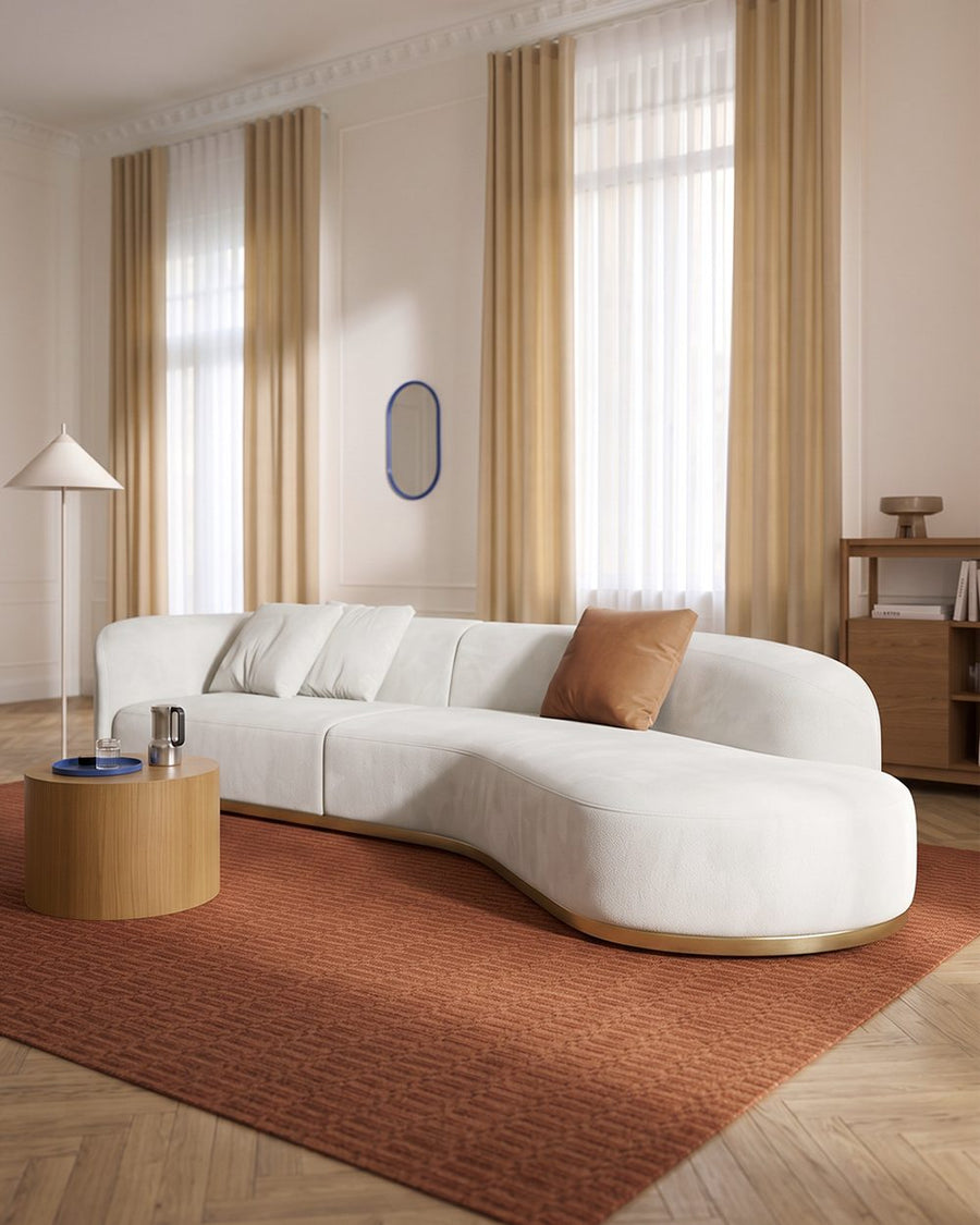 Welby Three Seater, Four Seater Curved Sofa, Velevt 产品图 11