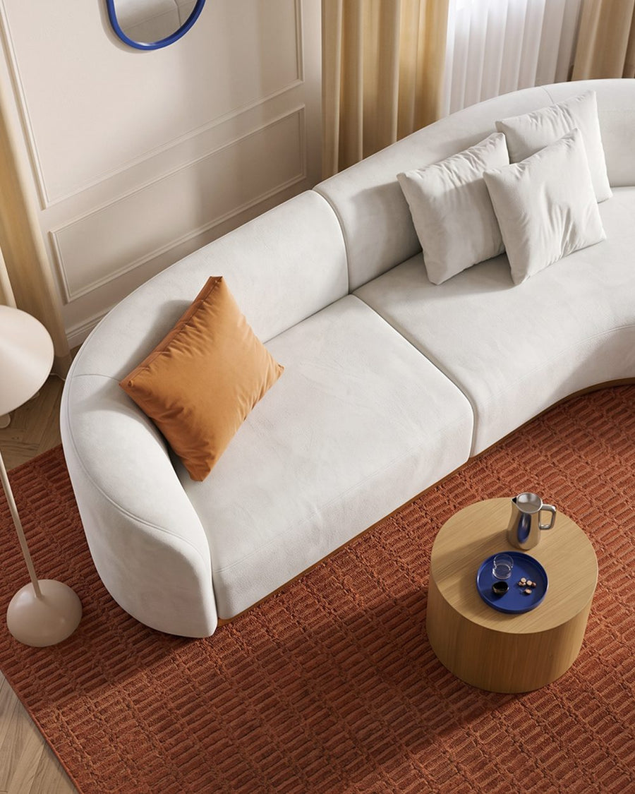 Welby Three Seater, Four Seater Curved Sofa, Velevt 产品图 16