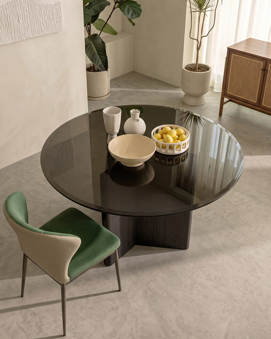 Tricia Dining Table, Black Glass Top 产品图 12