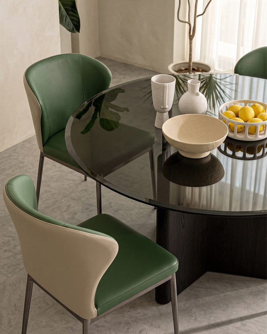 Tricia Dining Table, Black Glass Top 产品图 13
