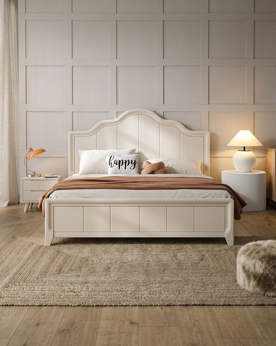 Agnes King Size / Super King Size Bed With Storage, Cream 产品图 12