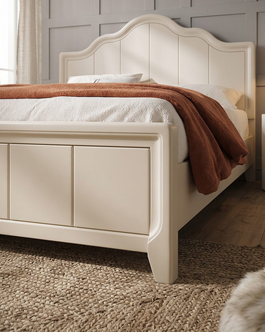 Agnes King Size / Super King Size Bed With Storage, Cream 产品图 15