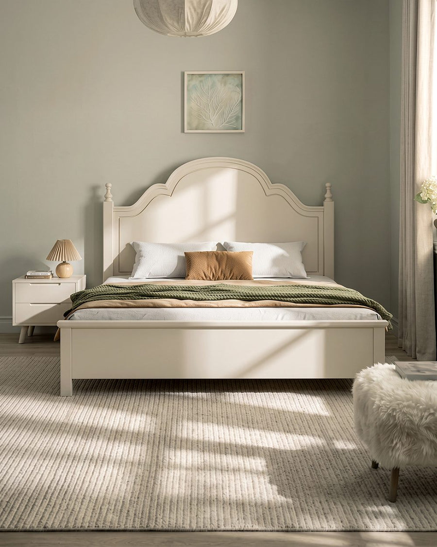 Andrea King Size / Super King Size Bed With Storage, Cream 产品图 12