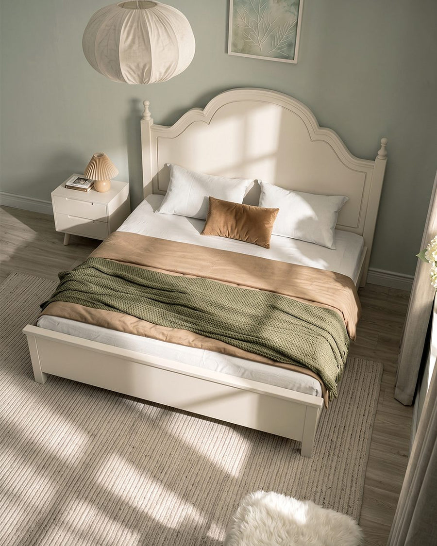 Andrea King Size / Super King Size Bed With Storage, Cream 产品图 13