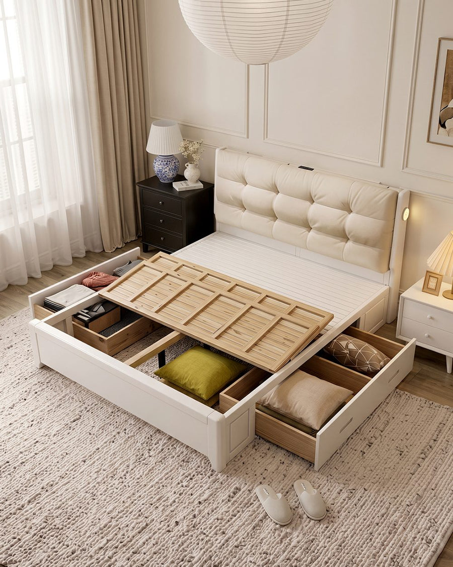 Arlene Wood King Size / Super King Size Storage Bed 产品图 11