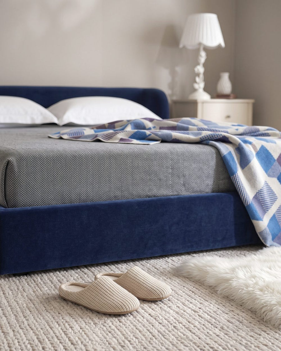 Heloise King Size Bed, Super King Size, Velvet 产品图 11