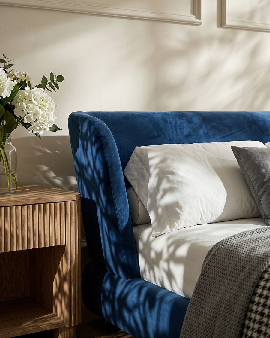 Diana King Size Bed, Super King Size Bed, Velvet 产品图 11