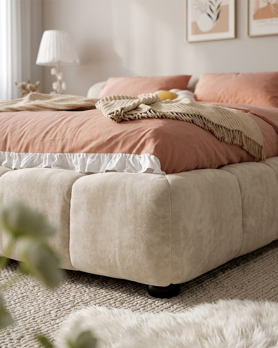 Dolores Tufty Double Bed, King Size, More Sizes, Velvet With Storage, Gaslift 产品图 20