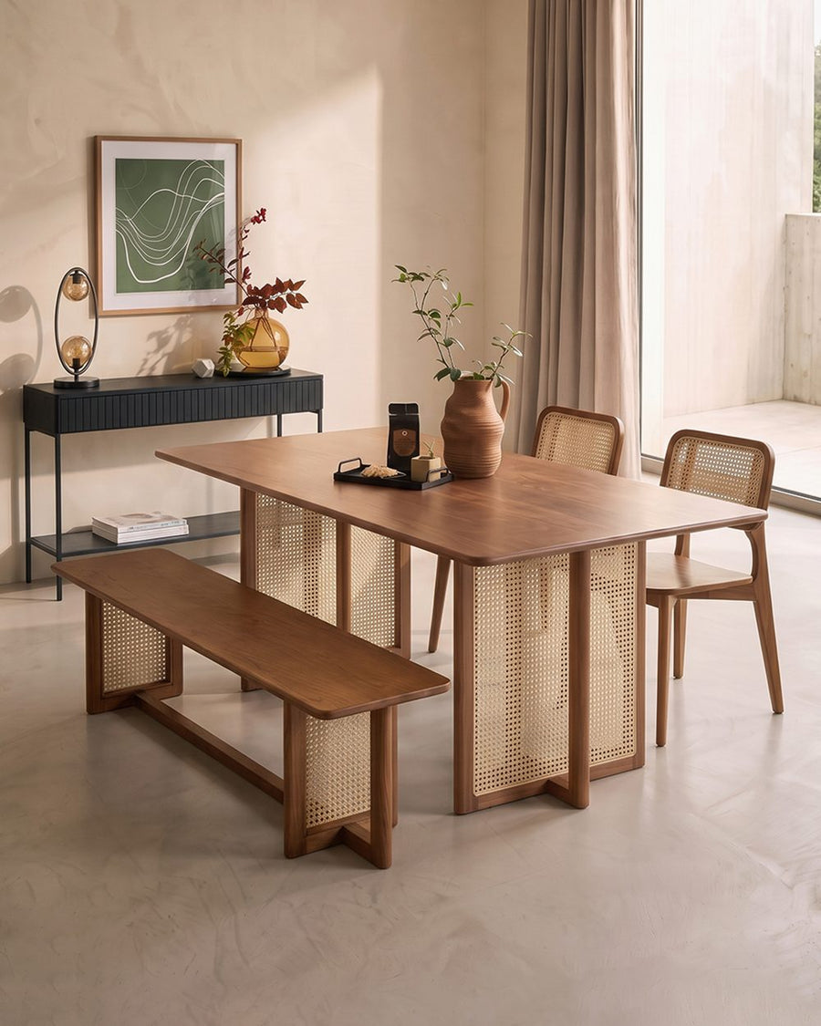 Isla Dining Table, Rattan & Solid Wood 产品图 16
