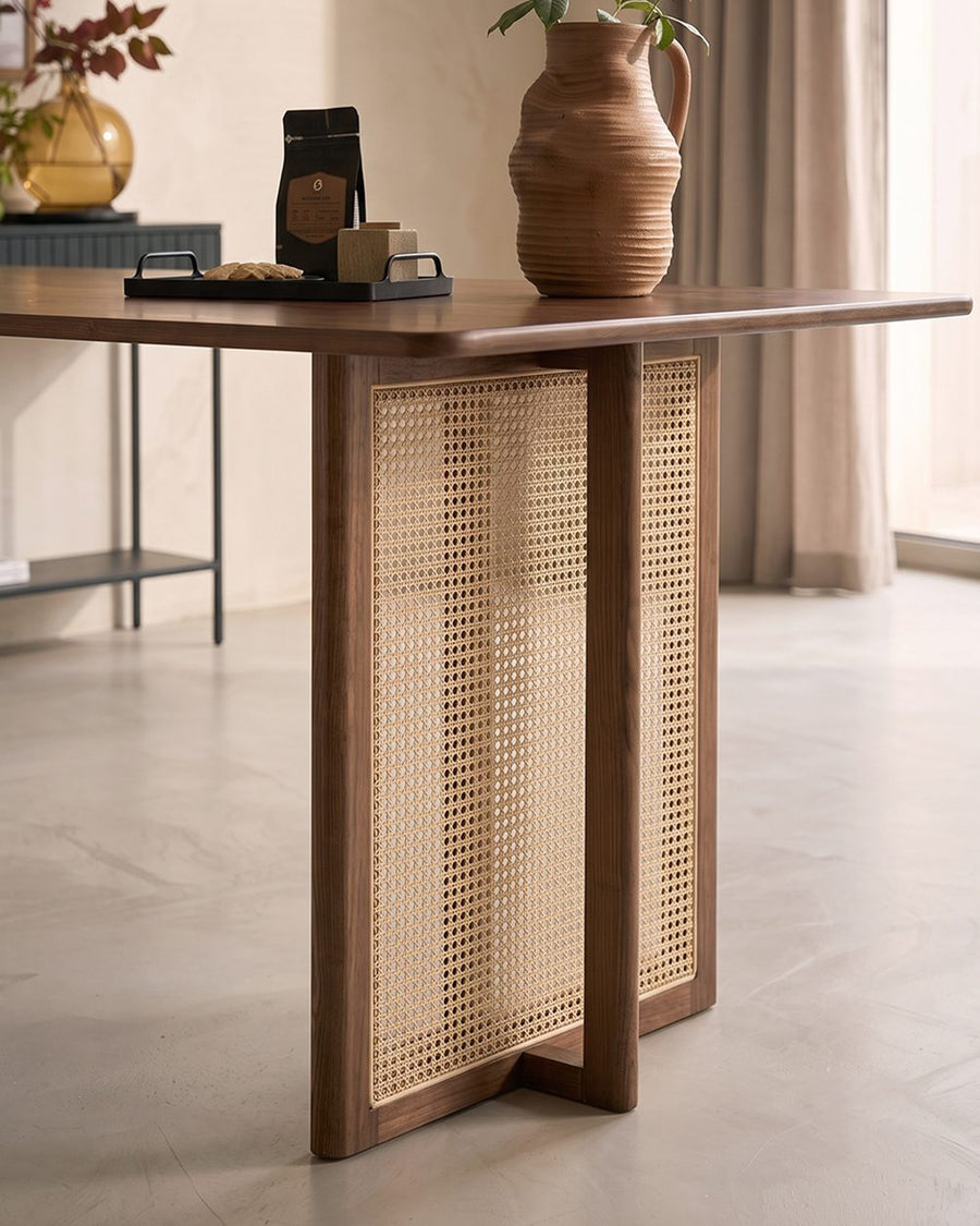 Isla Dining Table, Rattan & Solid Wood 产品图 20